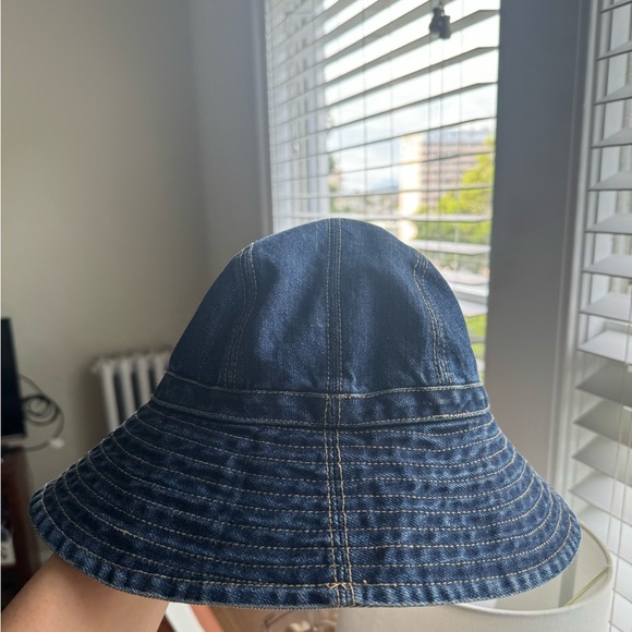Denim J Crew circle brim hat - Picture 3 of 7